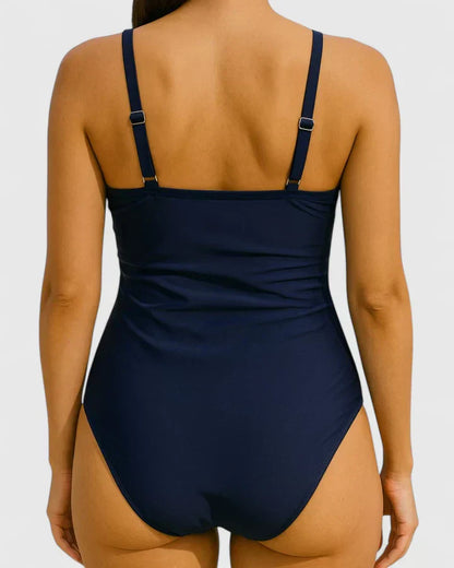 Dames Getailleerd Badpak – Met Wikkelfront, Geschikt voor Zomer en Strandgebruik