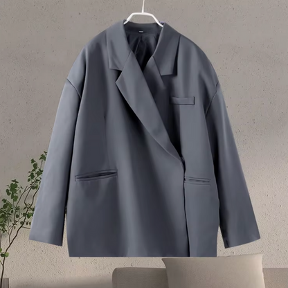 Dames Oversized Blazer – Losvallend Blazerjack voor Kantoor en Casual