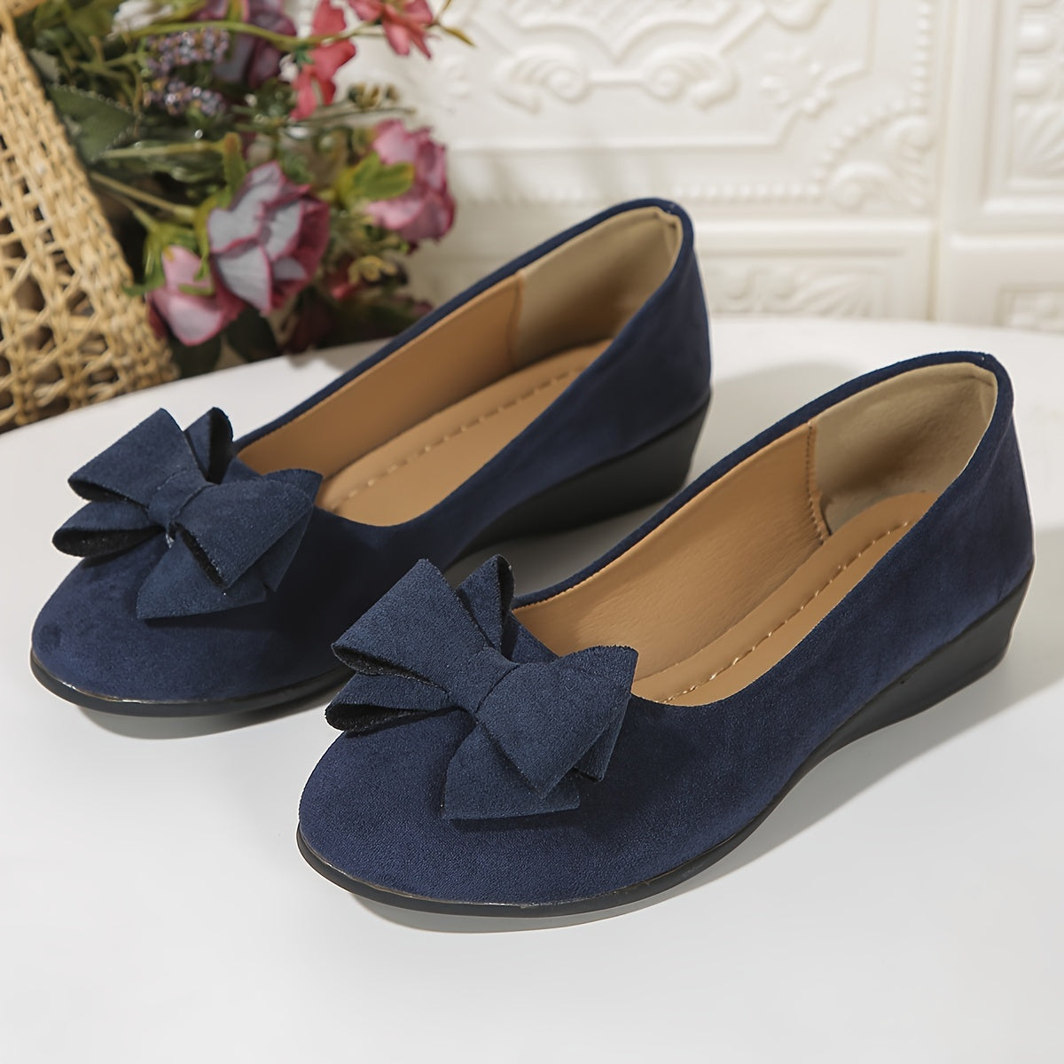 Dames Orthopedische Platte Schoenen met Strikdetail