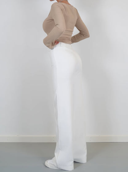 Sophie - High-Waist Pantalon met Rechte Pijpen