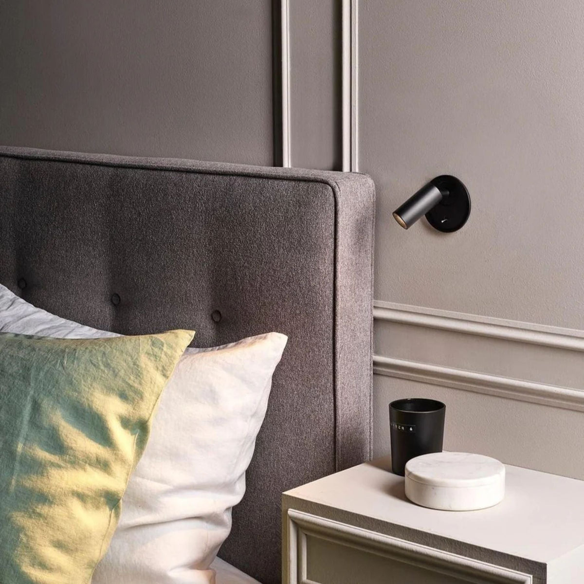 Wandlamp met Verstelbare Cilindrische Kop en Geïntegreerde LED