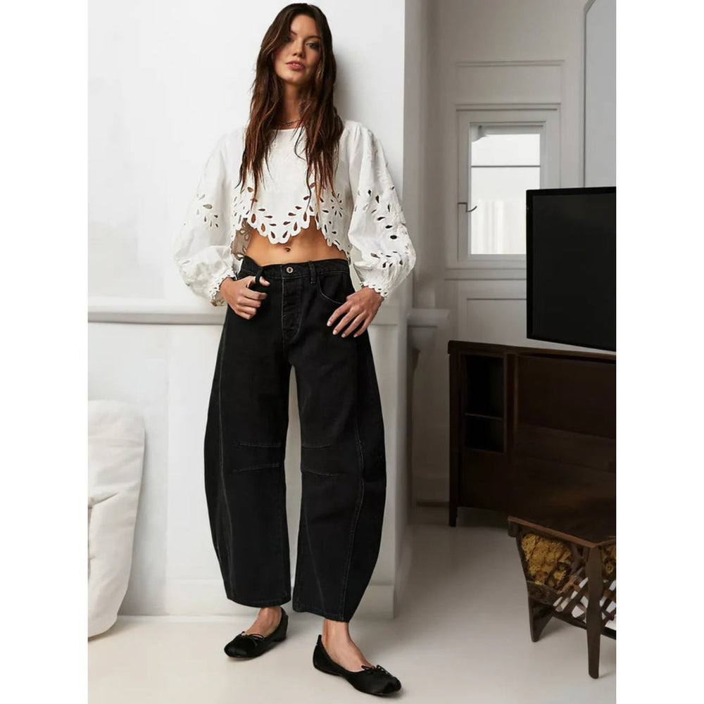 Maëva - Trendy Wijde Jeans | Stijlvol, Comfortabel en Veelzijdig