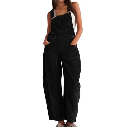 Dames Oversized Jumpsuit – Met Brede Pijpen, Geschikt voor Casual en Zomergebruik