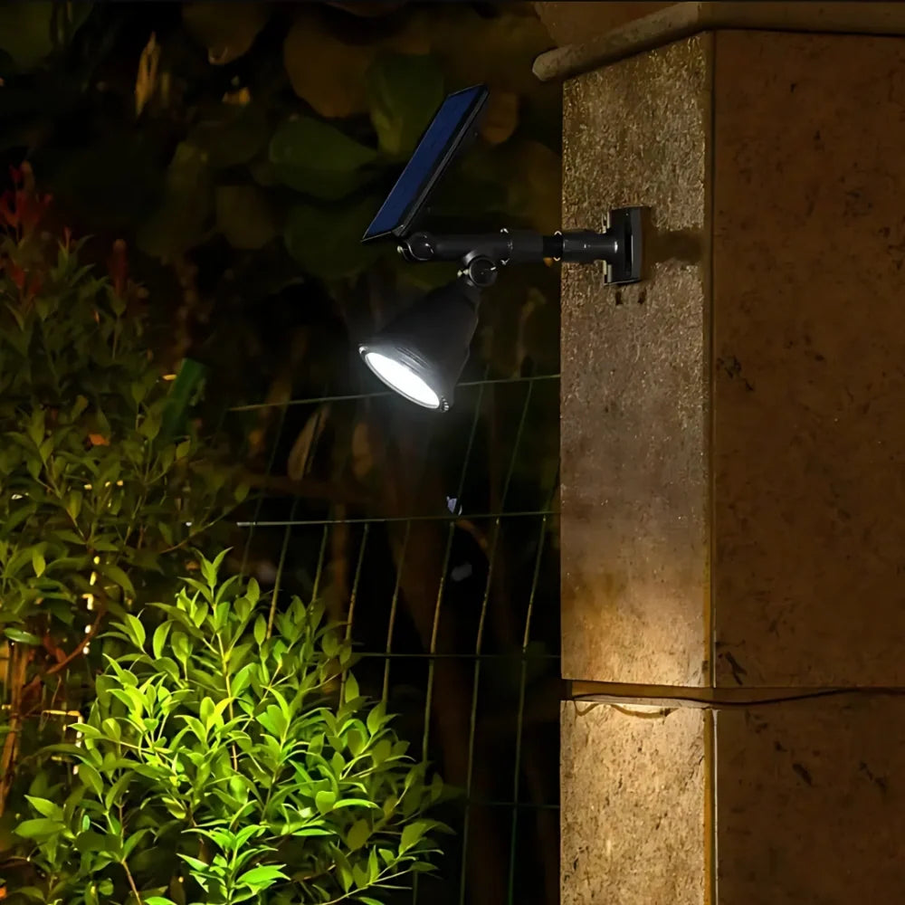 Solar Tuinspot Verstelbaar met LED Verlichting - Waterdicht
