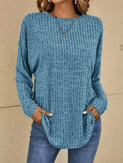 Dames Klassieke Trui – Gebreid, Herfst/Winter, Casual en Zakelijk