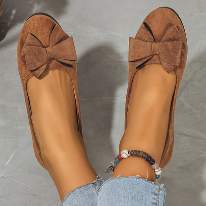 Dames Orthopedische Platte Schoenen met Strikdetail