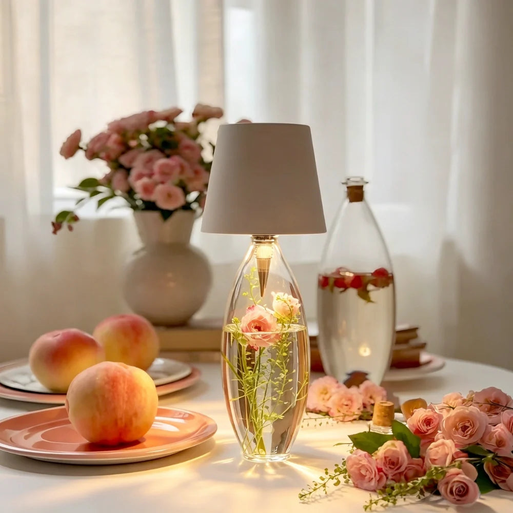 Flessenlamp LED Oplaadbaar - Dimbare Sfeerverlichting voor Flessen