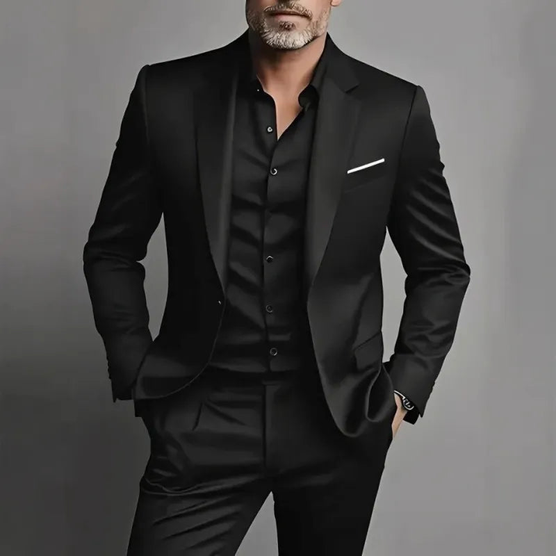 Heren Pak Set Slim Fit - Blazer en Broek Business-Casual