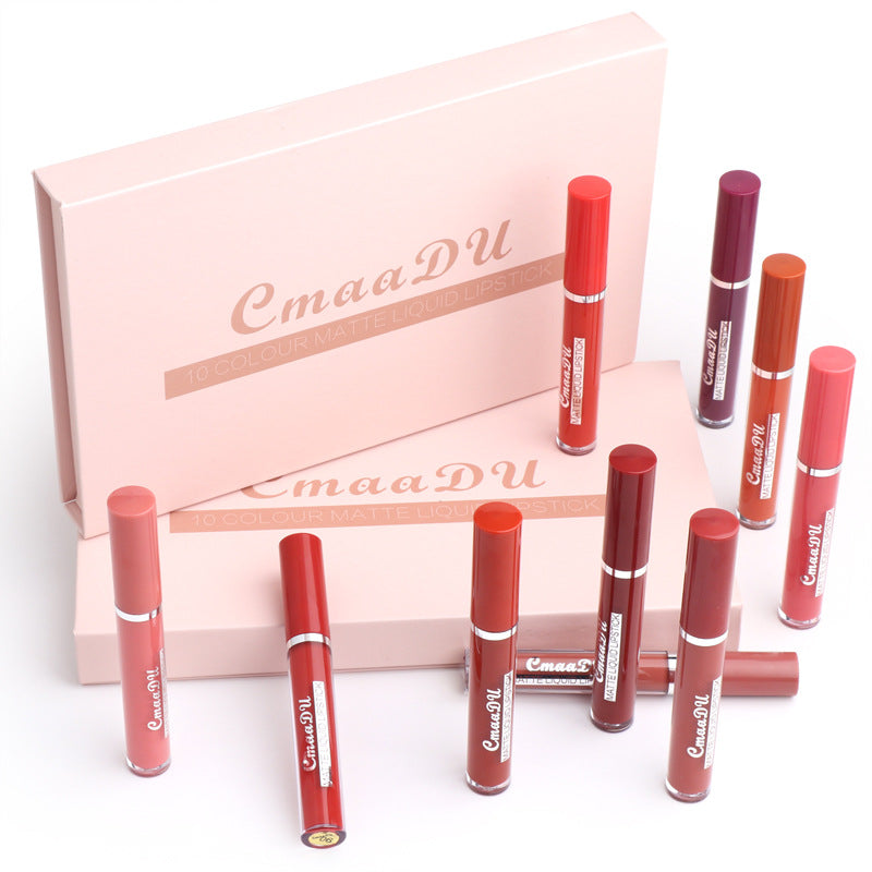 Women's Non-Stick Cup Waterproof Matte Lipstick in Photo Colour