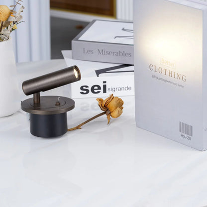 Wandlamp met Verstelbare Cilindrische Kop en Geïntegreerde LED