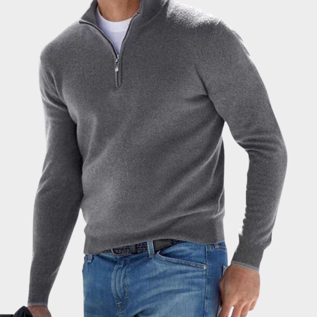 Lucas - Stijlvolle Half-Zip Trui