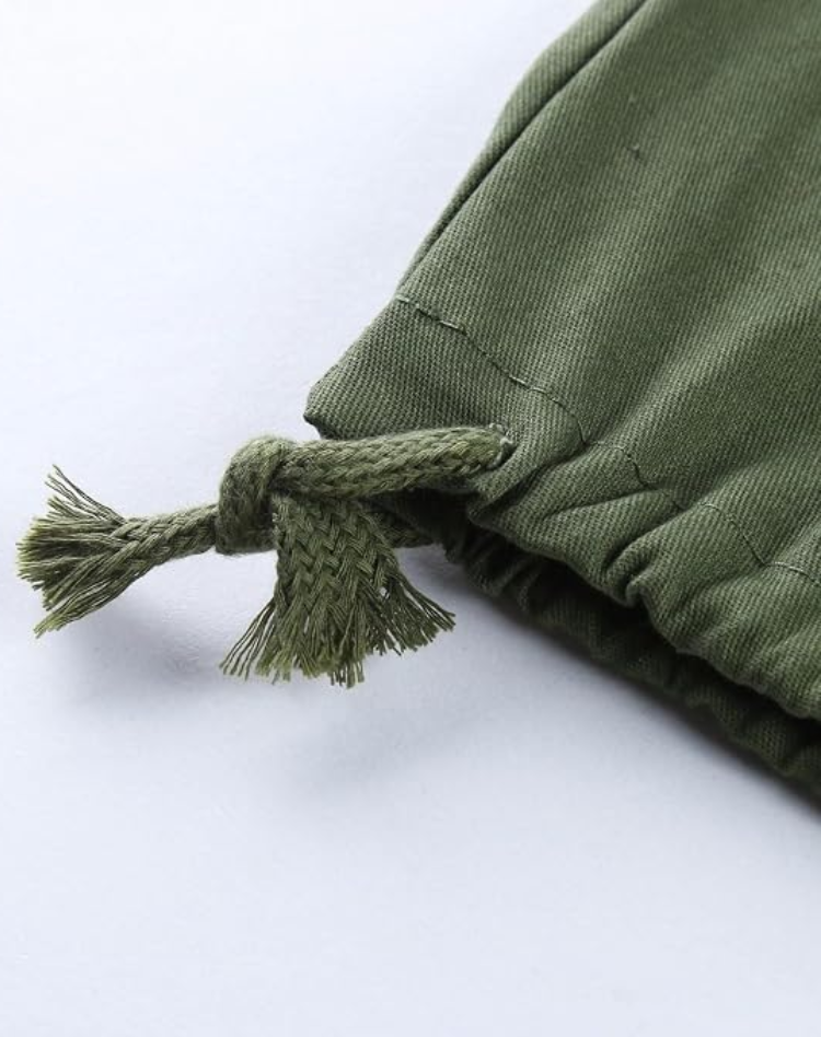 Heren Cargo Broek met Meerdere Zakken en Verstelbare Taille