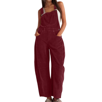 Dames Oversized Jumpsuit – Met Brede Pijpen, Geschikt voor Casual en Zomergebruik