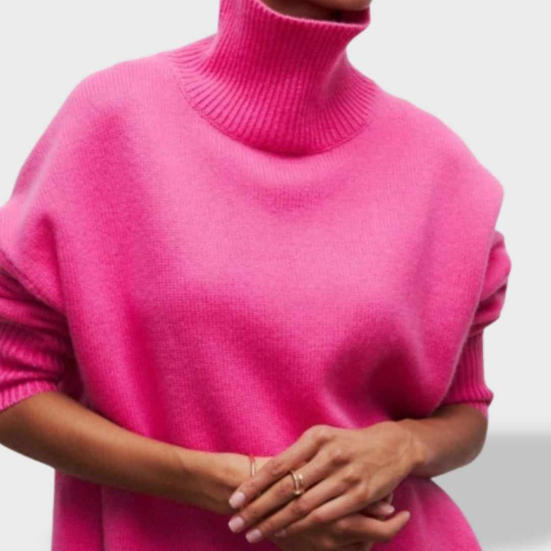 Dames Trui Coltrui – Zachte Basic Pullover met Lange Mouwen