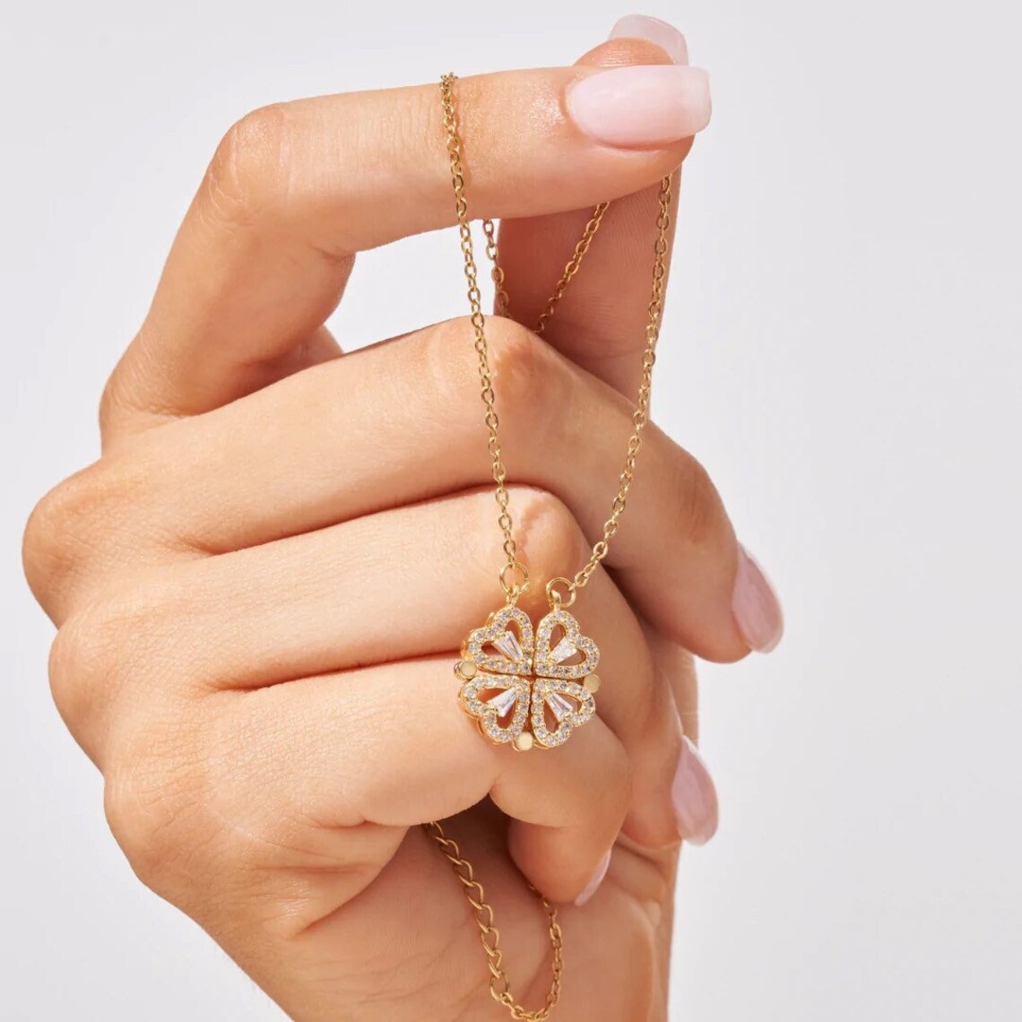 Amora – Magische Hart & Klaver Ketting