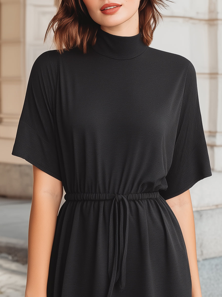 Dames Oversized Midi Jurk – Met Koord, Geschikt voor Lente en Zomer