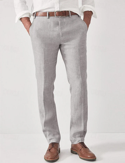 Heren Broek Ademend Zomer Model Rechte Pasvorm