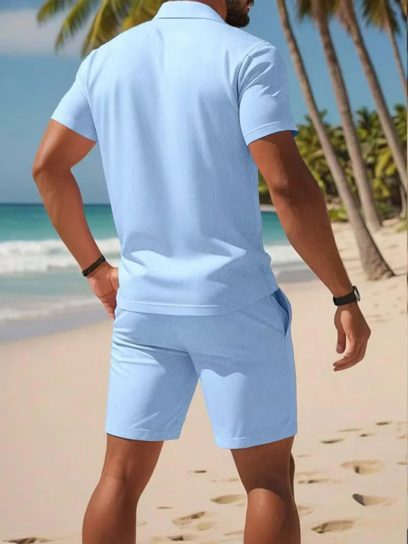 Heren Polo Set met Short - Zomer Co-ord Tweedelig
