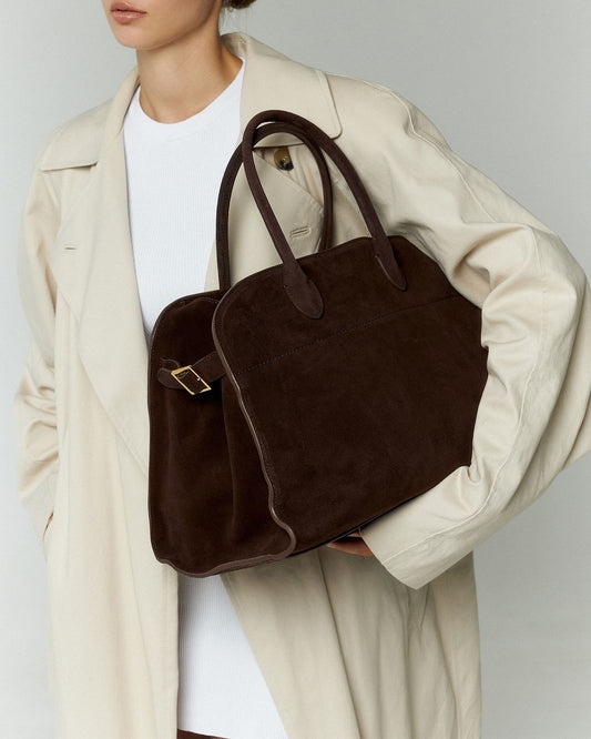 Amelise - Suede Structured Tote