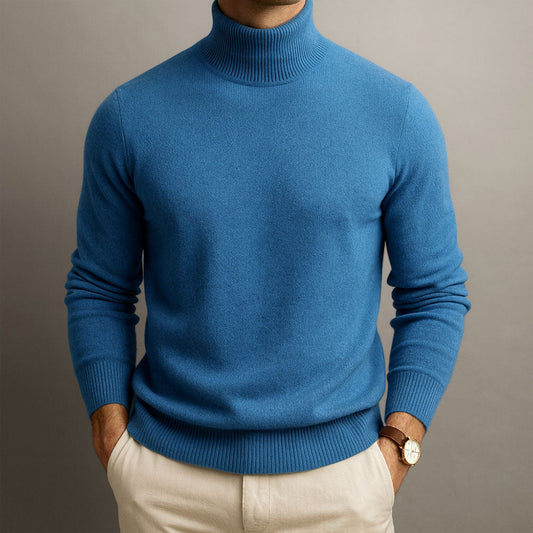 Heren Getailleerde Turtleneck – Geschikt voor Lente en Herfst, Perfect voor Casual en Werkgebruik