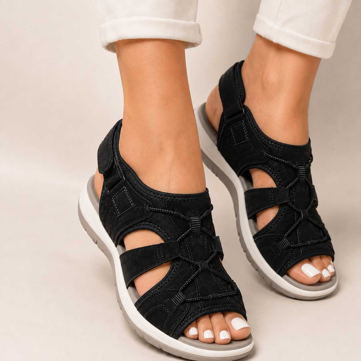 Dames Orthopedische Sandalen Verstelbaar met Voetboogsteun