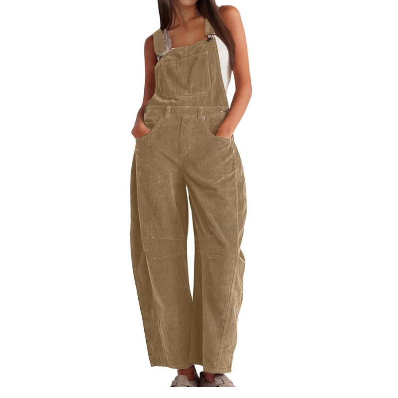 Dames Oversized Jumpsuit – Met Brede Pijpen, Geschikt voor Casual en Zomergebruik