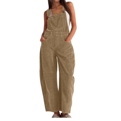 Dames Oversized Jumpsuit – Met Brede Pijpen, Geschikt voor Casual en Zomergebruik