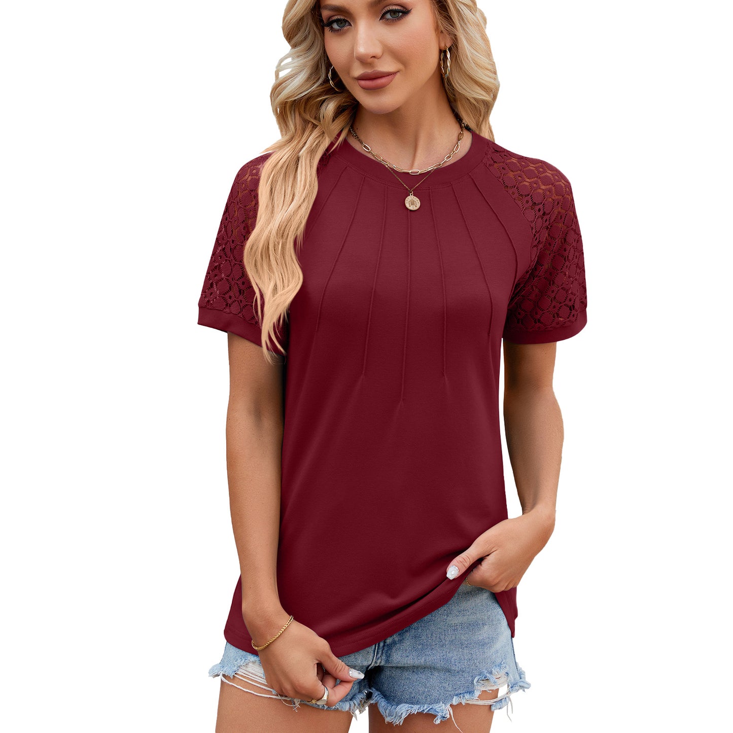 Mirella - Elegant T-shirt met Korte Mouwen | Tijdloos & Comfortabel