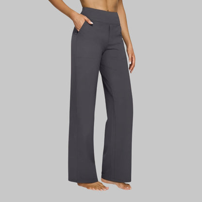 Dames Broek Hoge Taille Stretch – Comfortabele Pull-On Pantalon