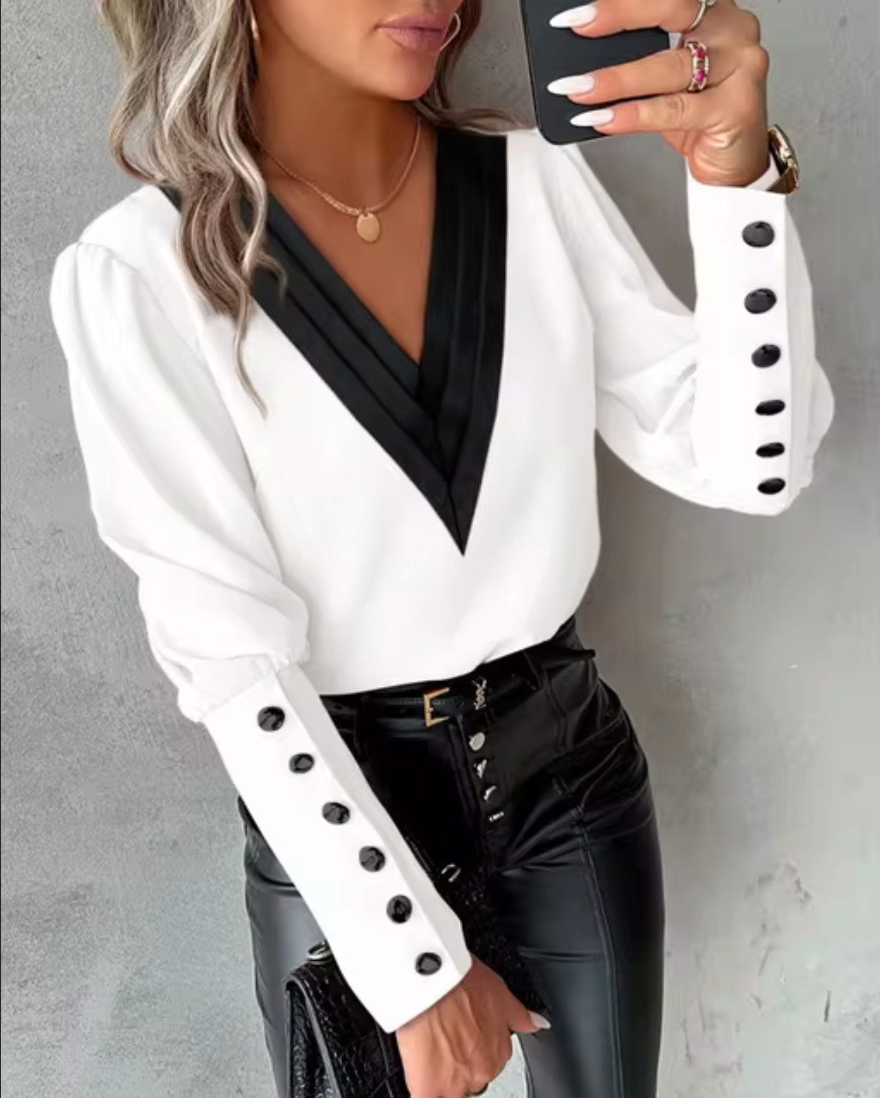 Lilou – Elegante blouse met V-hals | Stijlvol & comfortabel voor elk seizoen
