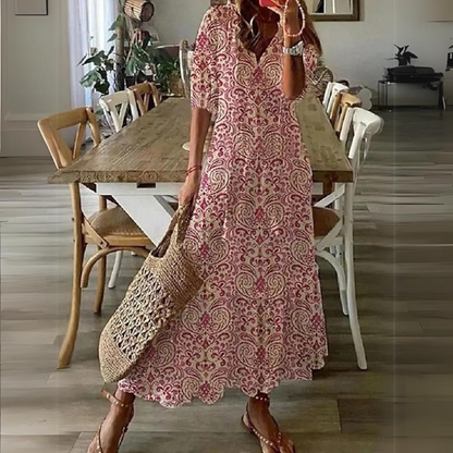 Lotte - Maxi Jurk met Bloemenprint