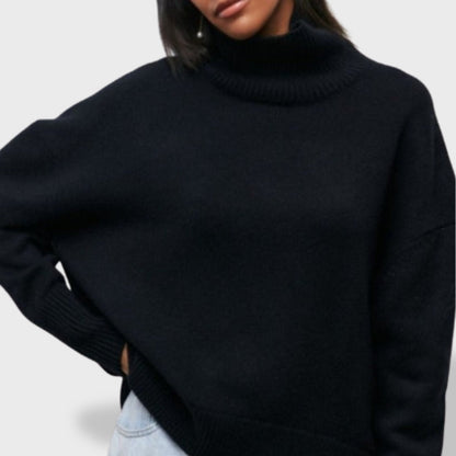 Dames Trui Coltrui – Zachte Basic Pullover met Lange Mouwen