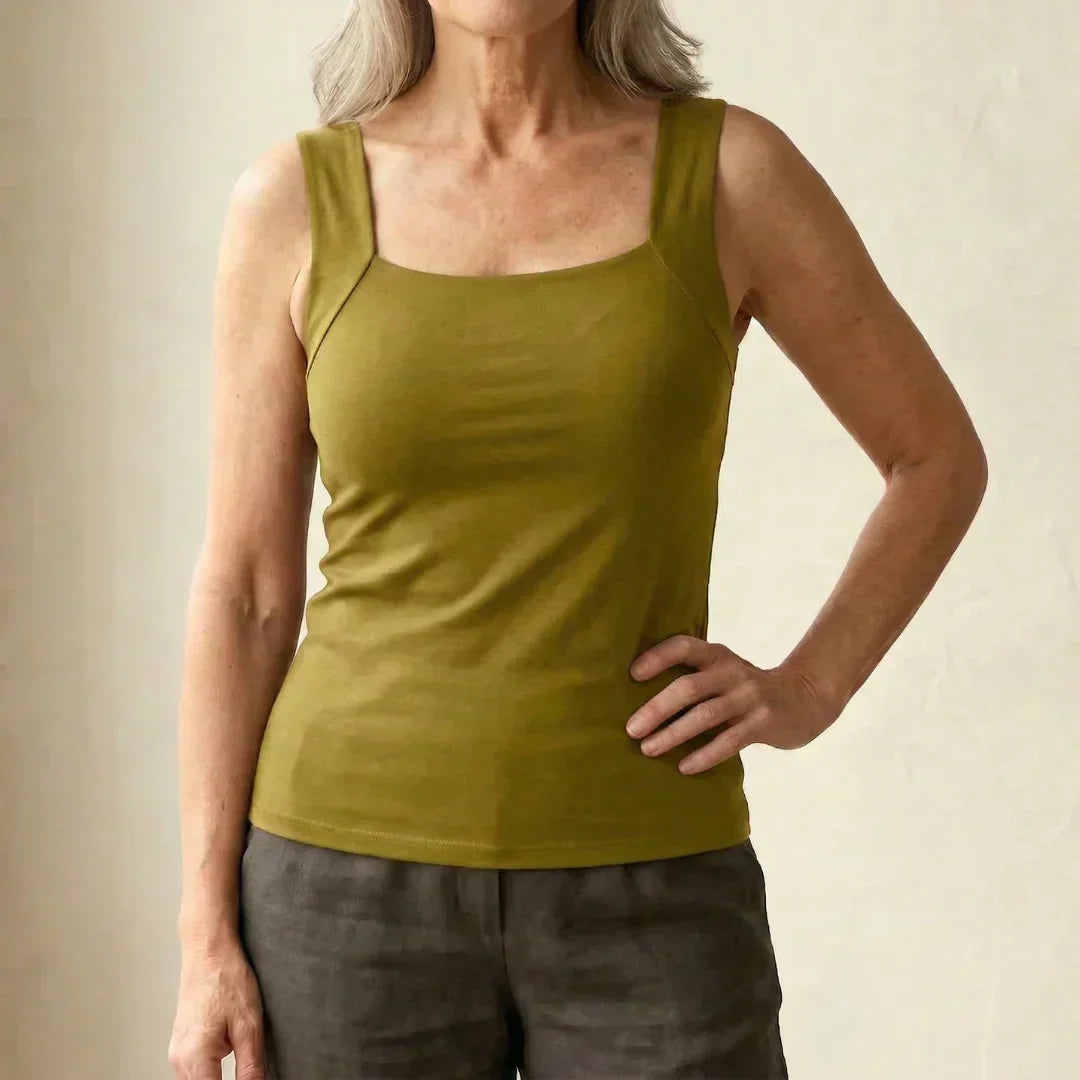 Dames Tanktop met Ingebouwde Bra - Zacht en Comfortabel Basic
