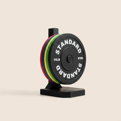 5-piece weightlifting plate drinks coasters with stand