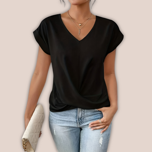 Luna - Casual Zomers Shirt met V-hals