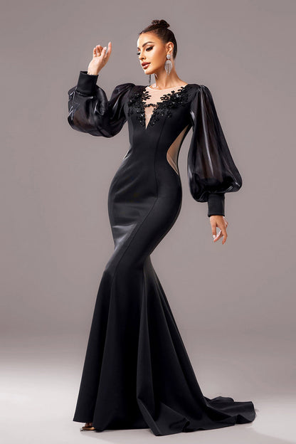Celestine - Elegante Jurk met Sheer Mouwen
