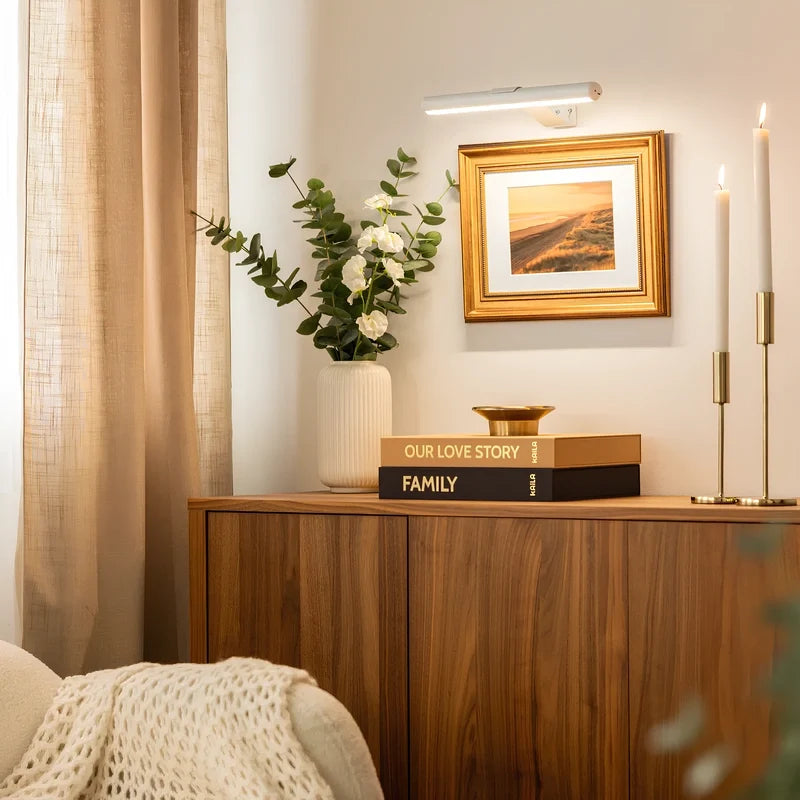 Draadloze Wandlamp voor Kunst – Oplaadbare LED Verlichting met Afstandsbediening