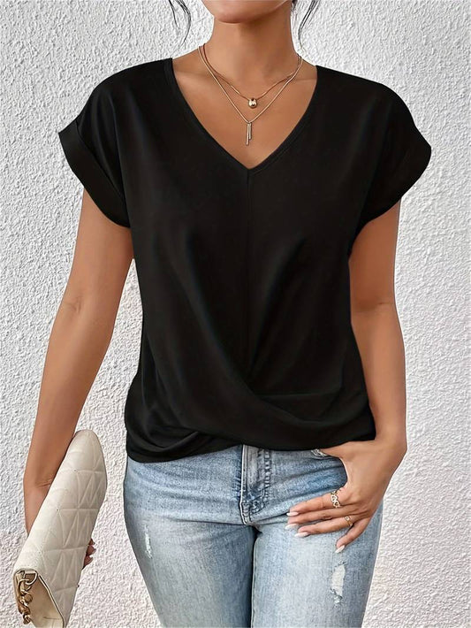 Elowen - Relaxed V-Neck Top
