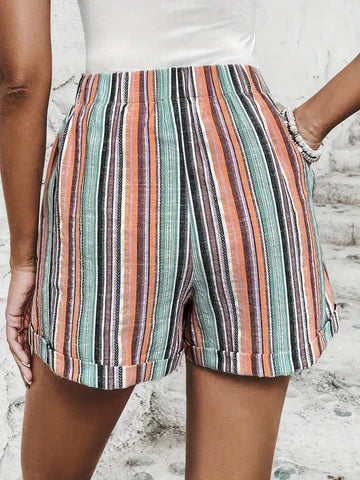 Felice - Korte Broek met Contrasterende Strepen