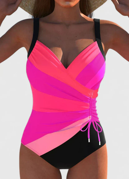 Dames Getailleerd Badpak – Met Wikkelfront, Geschikt voor Zomer en Strandgebruik