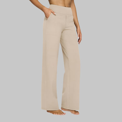 Dames Broek Hoge Taille Stretch – Comfortabele Pull-On Pantalon