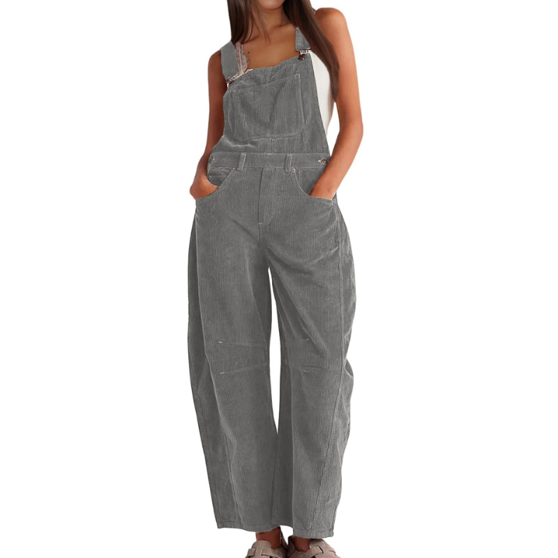 Dames Oversized Jumpsuit – Met Brede Pijpen, Geschikt voor Casual en Zomergebruik