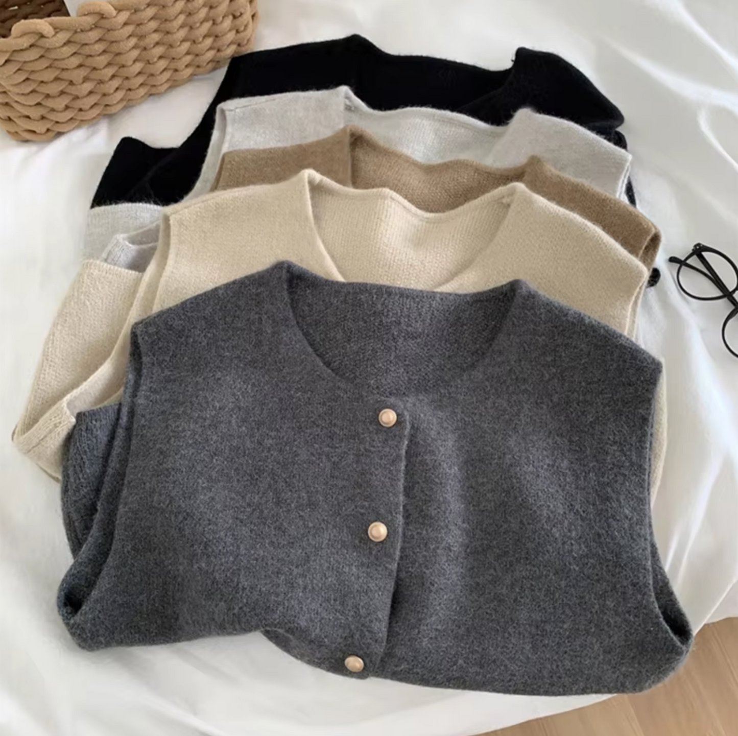 Aura - Gebreid Mouwloos Vest