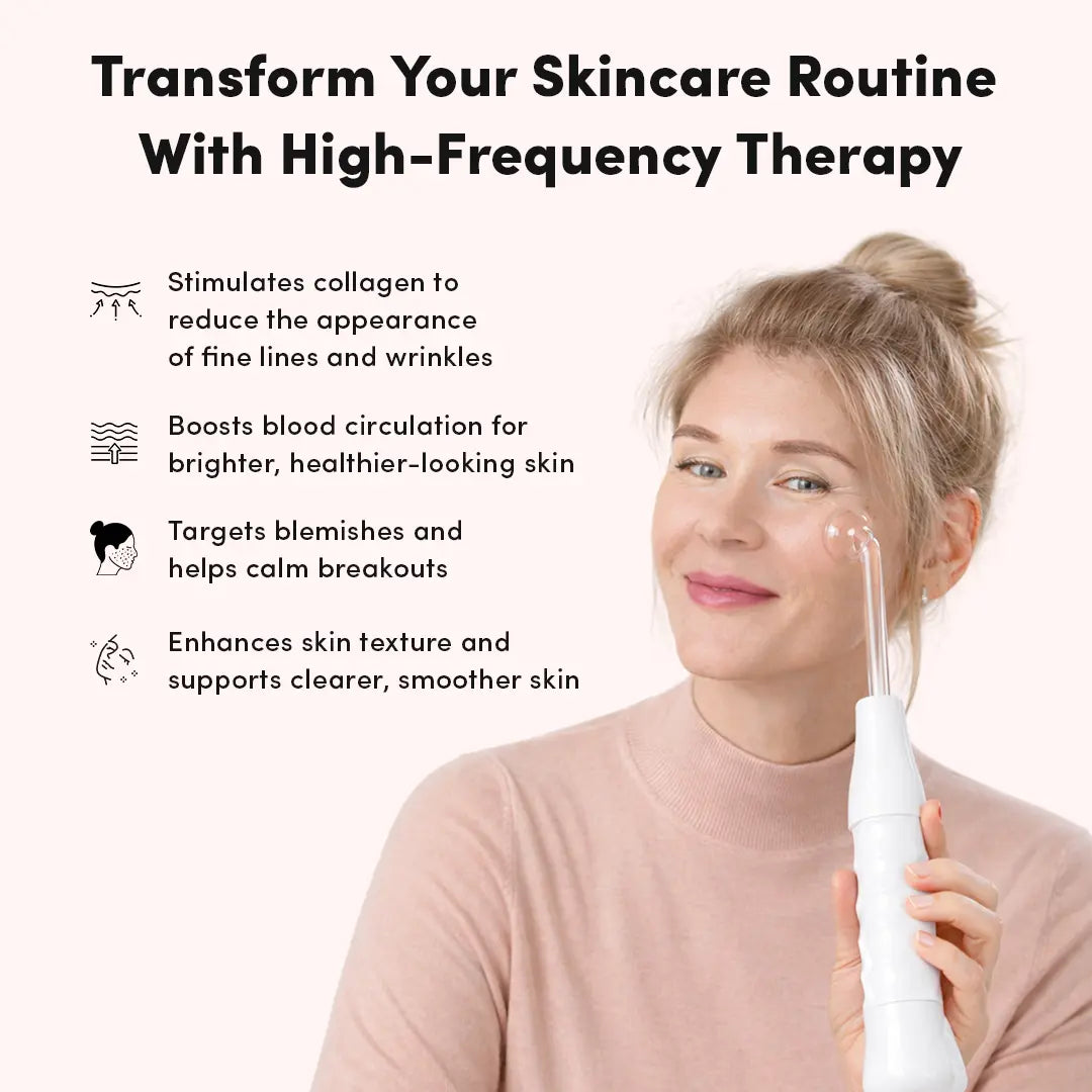 High Frequency Wand Huidverzorging – Glazen Elektrode Therapie