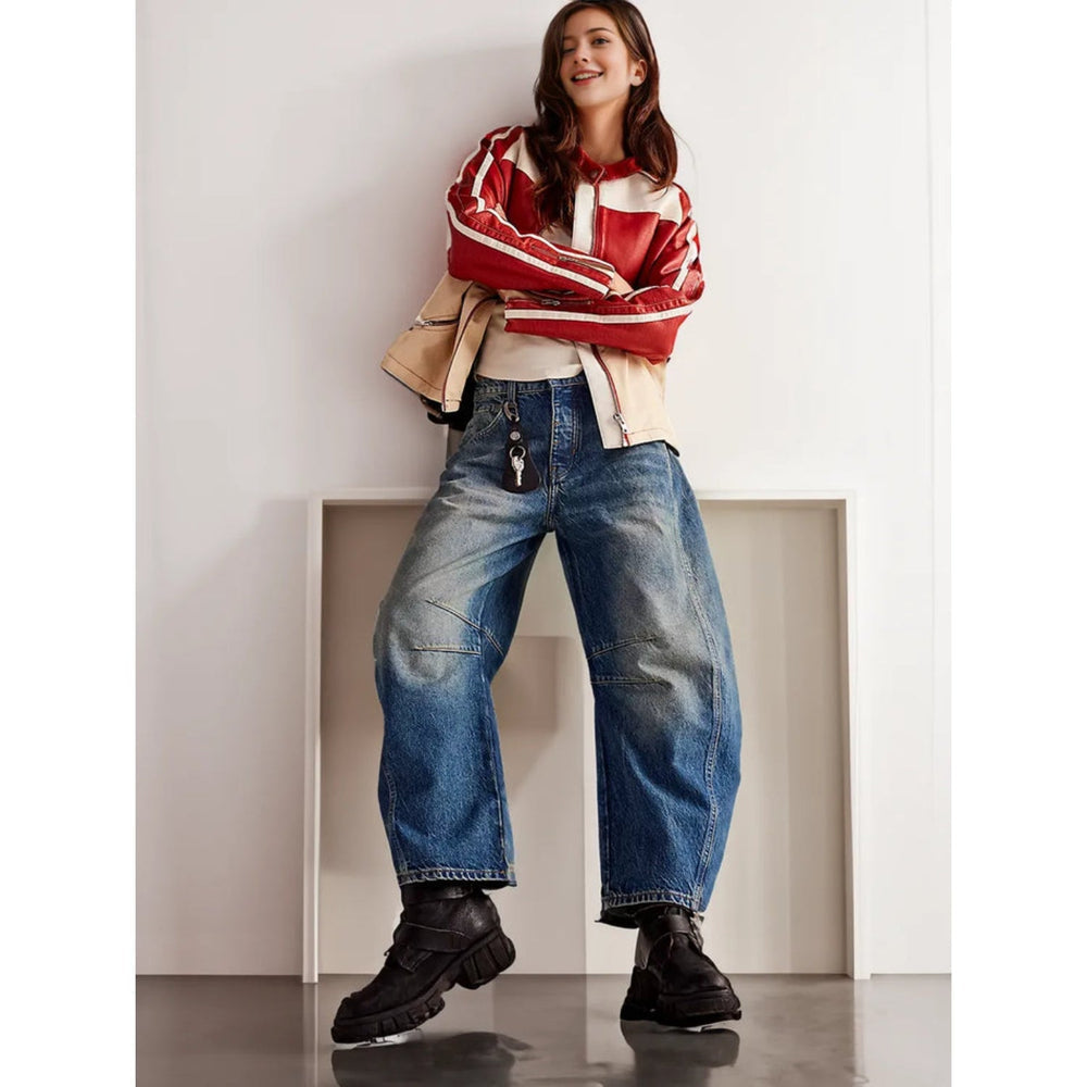 Maëva - Trendy Wijde Jeans | Stijlvol, Comfortabel en Veelzijdig