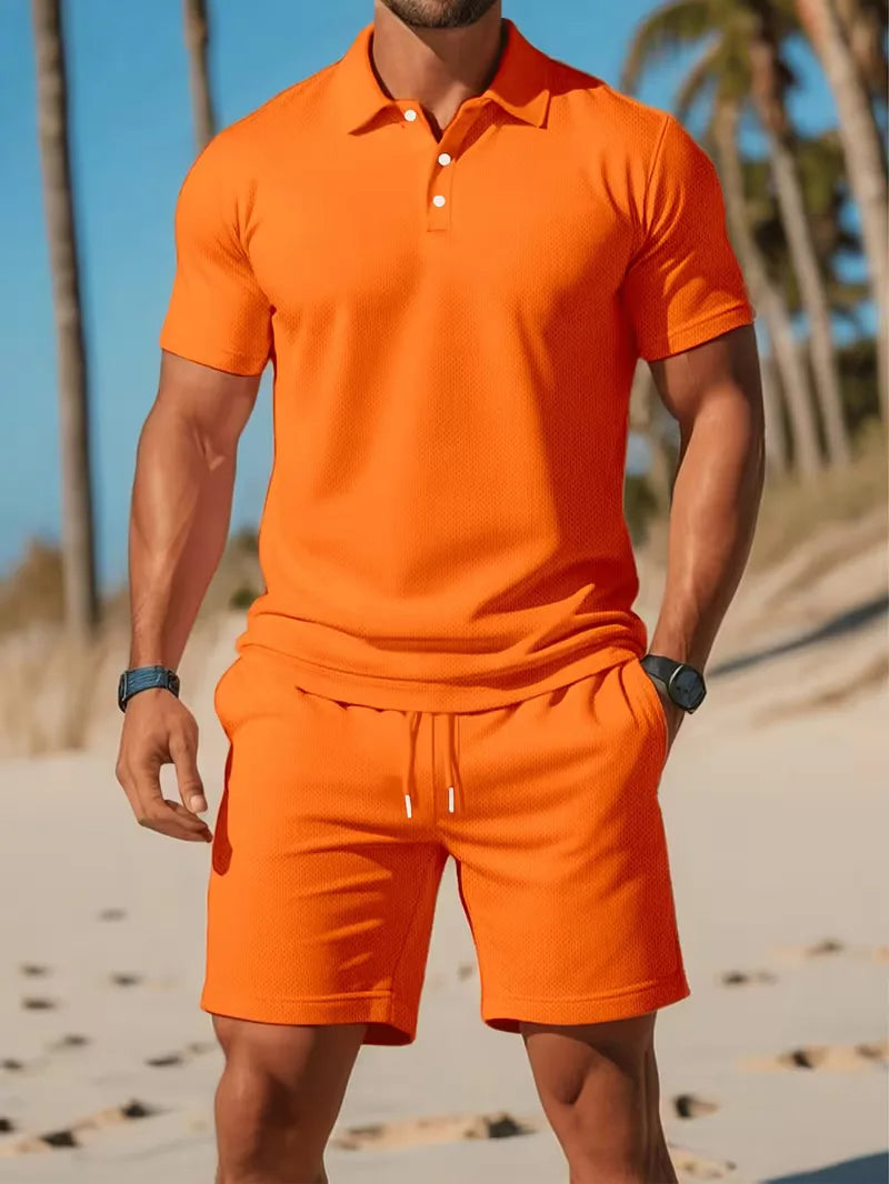 Heren Polo Set met Short - Zomer Co-ord Tweedelig