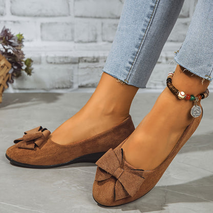 Dames Orthopedische Platte Schoenen met Strikdetail