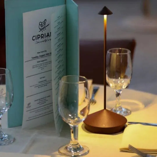 Draadloze LED Tafellamp Oplaadbaar Dimbaar Wit en Goud