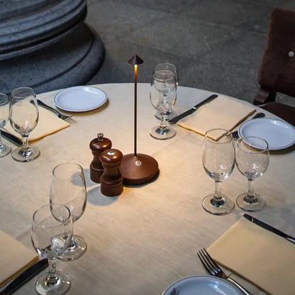 Draadloze LED Tafellamp Oplaadbaar Dimbaar Wit en Goud