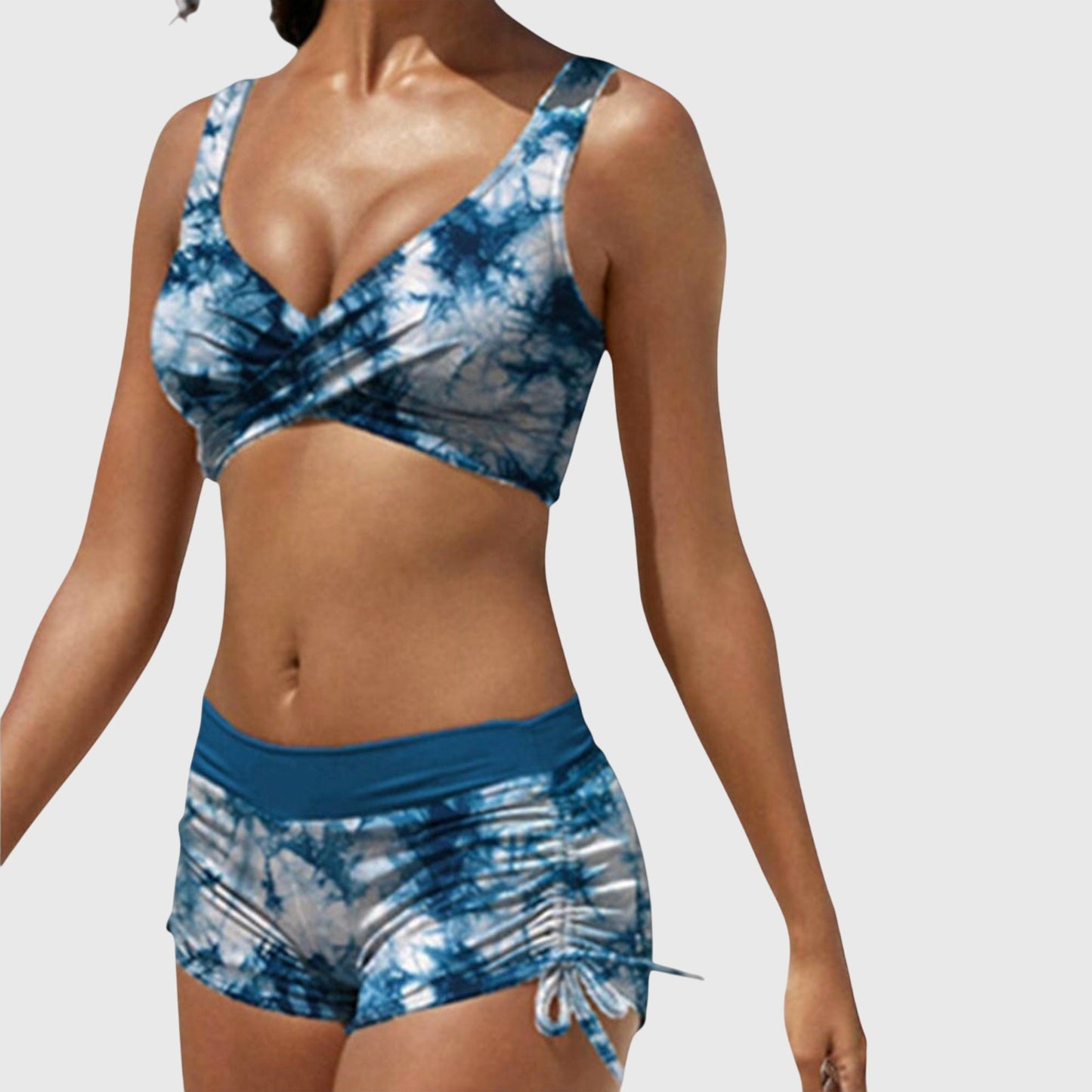 Dames High-Waisted Bikini – Tweedelig, Geschikt voor Zomer en Strandgebruik